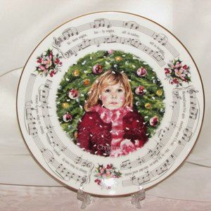1983 Royal Doulton Christmas Carols Silent Night Collector Plate Vintage Gift